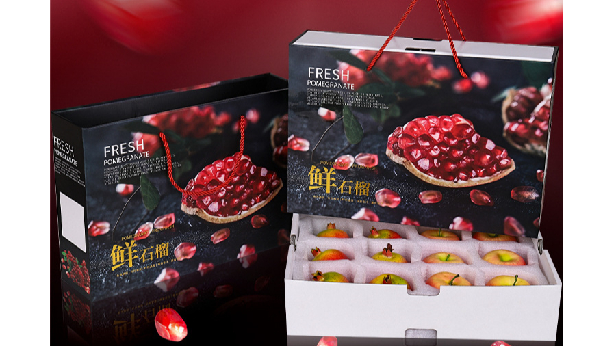 會澤鹽水石榴【水果彩箱】-定制-廠家-規(guī)格-圖片