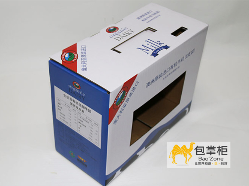 低脂牛奶生機(jī)谷，天然營養(yǎng)更安全！澳洲生機(jī)谷牛奶瓦楞彩箱定做